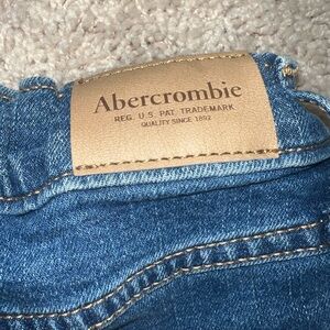 Abercrombie and fitch kids high rise mom shorts.